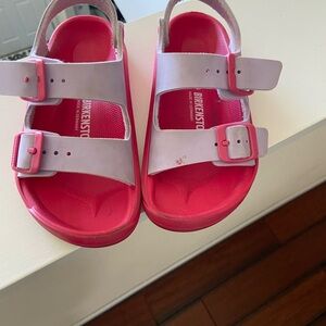 Birkenstock Pink Sandals Two-Strap Comfort